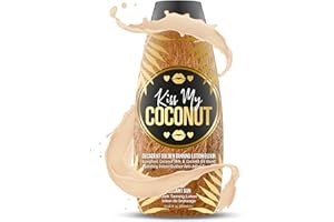 Kiss My Coconut - Tanning Bed Lotion, Skin Softening Golden Tan Intensifier with Coconut Milk & Cocoa Butter, No Bronzer, Unisex Hydrating Indoor/Outdoor Accelerator by Elegant Sun