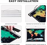 Benjia B1 Poster Frame 70x100 70x50 Magnetic Light Wood - 2 Packs view 5