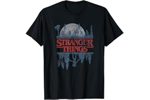 Stranger Things Blue Gradient Shadow Upside Down Logo T-Shirt