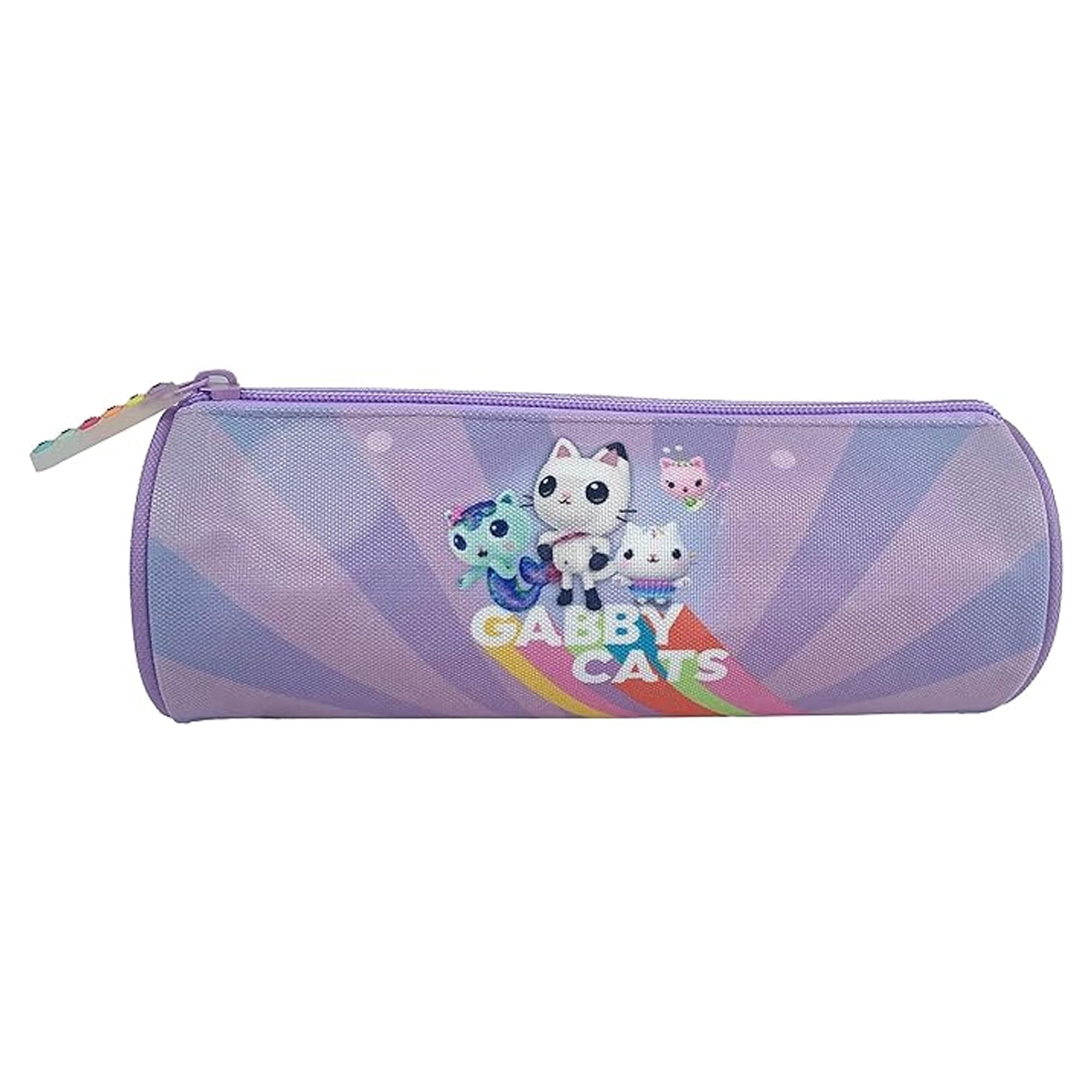 CYPBRANDS Unisex Kid's Gabby Round Pencil Case, Berry, One Size
