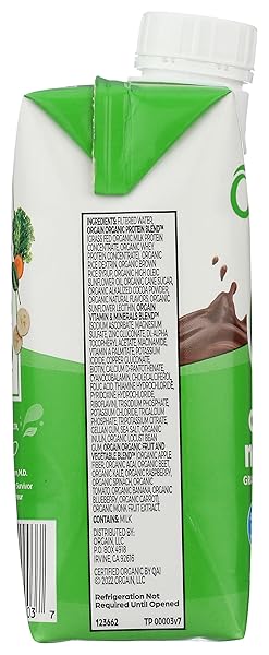 ORGAIN ORGANIC CREAMY CHOCOLATE FUDGE DRINK, 11 FZ