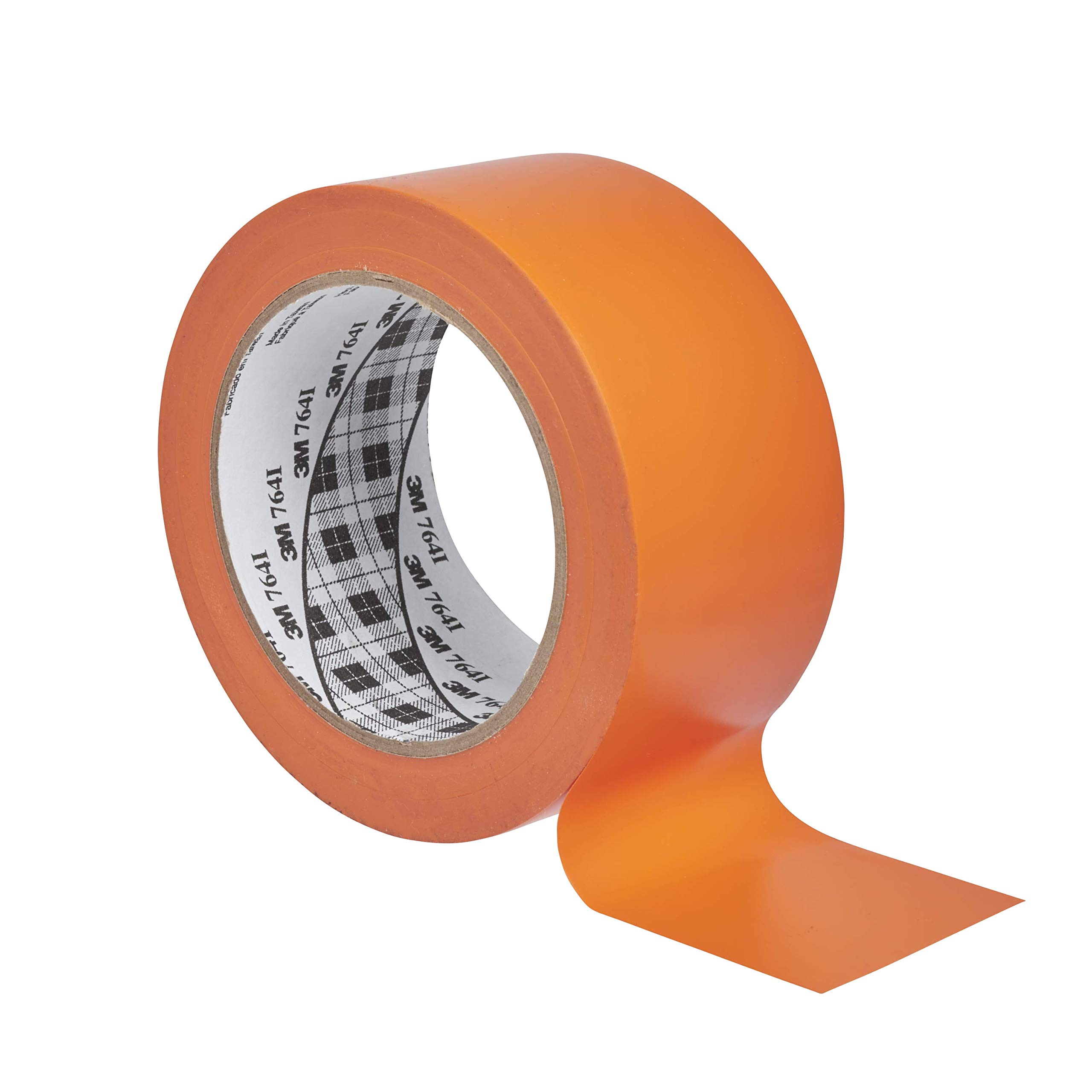 3M 764i General Purpose Vinyl Tape, 50 mm x 33 m, Orange (Pack of 24)