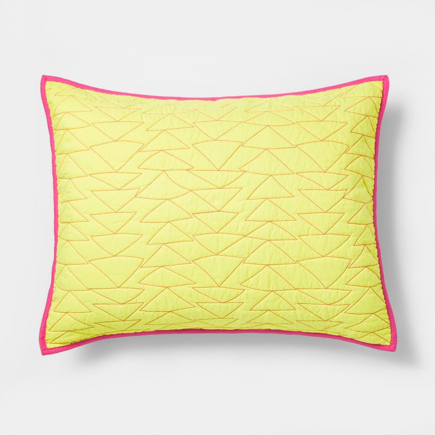 Amazon Com Pillowfort Triangle Stitch Quilted Pillow Sham