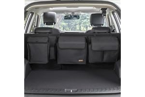 MARKSIGN Deluxe Car Trunk Organizer, Detachable Backseat Hanging Organizer Storage Modules with Built-in Cooler for Car Small SUV, Patent Pending