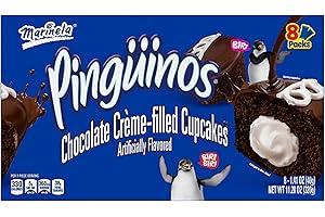 Marinela Pingüinos Chocolate Crème Filled Cupcakes 1 pack (8 count)