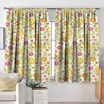 Amazon Com Renteriadecor Floral Curtains And Drapes Colorful