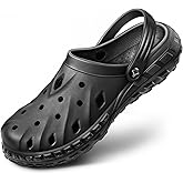 KEMISANT Clogs-Comfortable Mules Sandals Watershoes for Men Women Cushioned Footbed Arch Support-Lightweight EVA