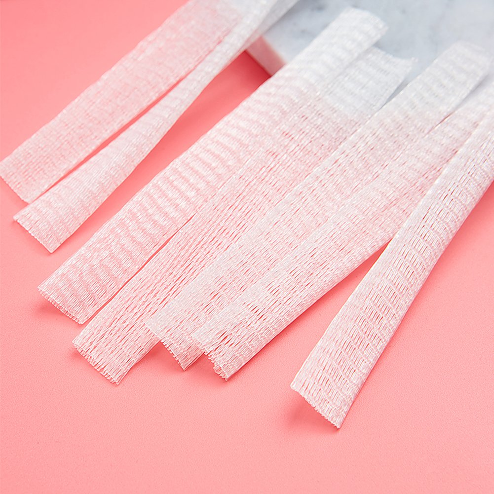 VGoodall 100 Pcs Makeup Brush Protector, Expandable Mesh Cover, Cosmetic Brush Pen Cover Guard for Brush Storage or Travel