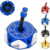 Amazon.com: JFG RACING Dirt Bike Gas Fuel Tank Cap Cover With Air ...