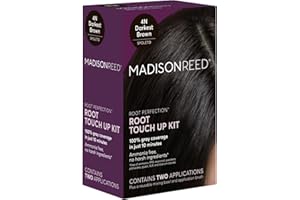 Madison Reed Root Perfection Permanent Root Touch Up, Darkest Brown 4N Spoleto, 10 Minutes for 100% Gray Root Coverage, Ammonia-Free Hair Dye, Two Applications