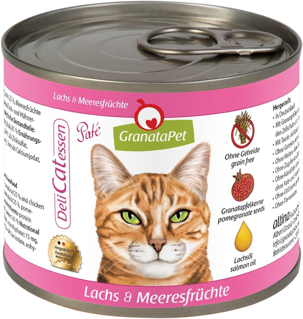DeliCatessen Wet Food Salmon & Shellfish, 6er Pack (6 x 200 g