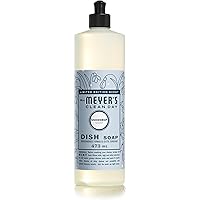 MRS. MEYER'S Clean Day Dish Soap, Cruelty Free and Biodegradable Dishwashing Liquid, Snow drop Scent, 473 ml Bottle Clear 1 c