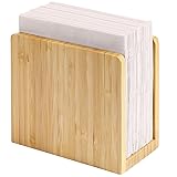 MaxGear Bamboo Napkin Holder for Tables, Wooden