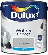Dulux Matt Emulsion Paint Walls Ceilings Chic Shadow 2.5 Litres view 2