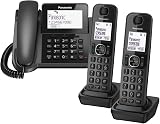 Panasonic KX-TGF323 Corded and Two Cordless Handsets Phone Kit with Answerphone