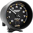 AUTO METER 2302 Autogage Shift-Lite Tachometer Black dial/Black bezel, 3.750 in.