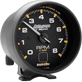 AUTO METER 2302 Autogage Shift-Lite Tachometer Black dial/Black bezel, 3.750 in.