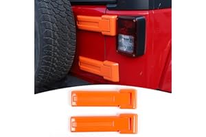 JECAR Tailgate Hinge Cover Trim Accessories for 2007-2018 Jeep Wrangler JK JKU & Unlimited (Orange)