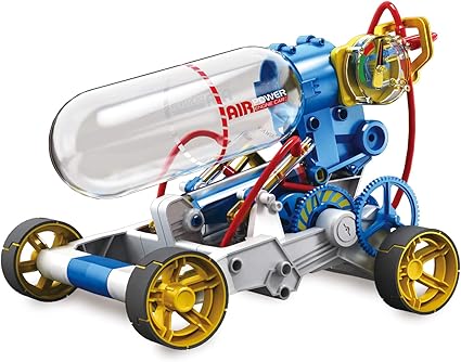 Amazon Com Elenco Teach Tech Air Screamer Compressed Air Powered Racing Vehicle Stem Building Sets For Kids 10 Toys Games