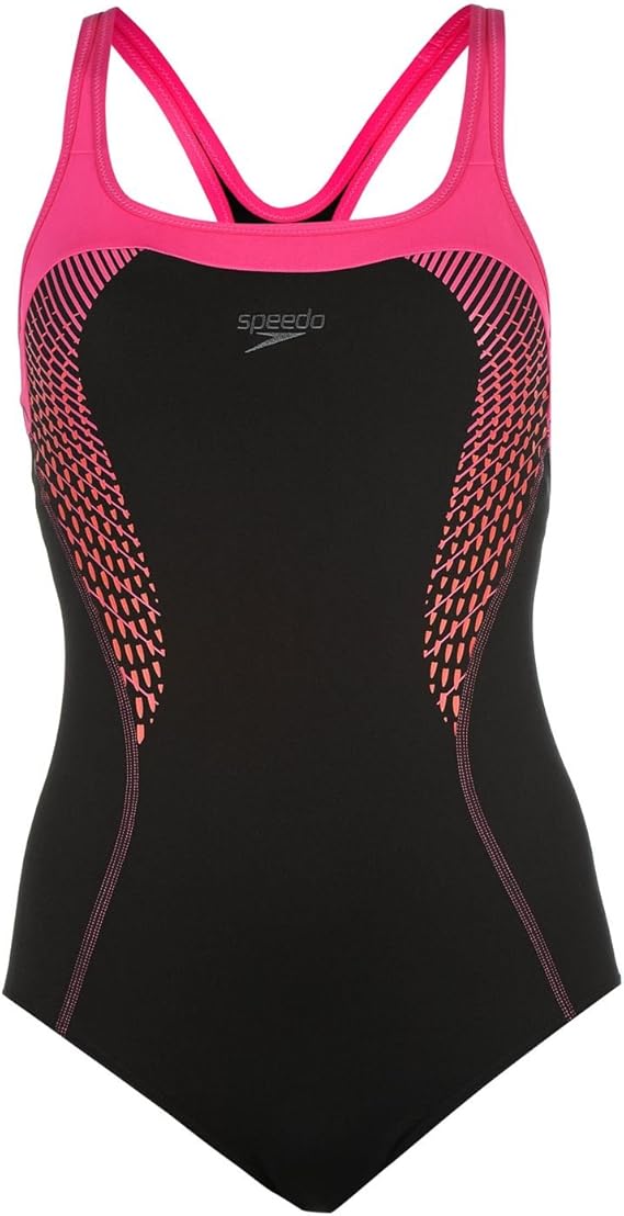 Speedo Damen Fit Kickback Badeanzug Schwimmanzug Einteiler Bademode