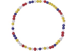 EXPHAIN Philadelphia Phils Baseball Necklace For Men Women Baseballer Inspired Beaded Necklace Unisex Rhinestone Discoball Necklaces Jewelry-gift for baseball team lovers