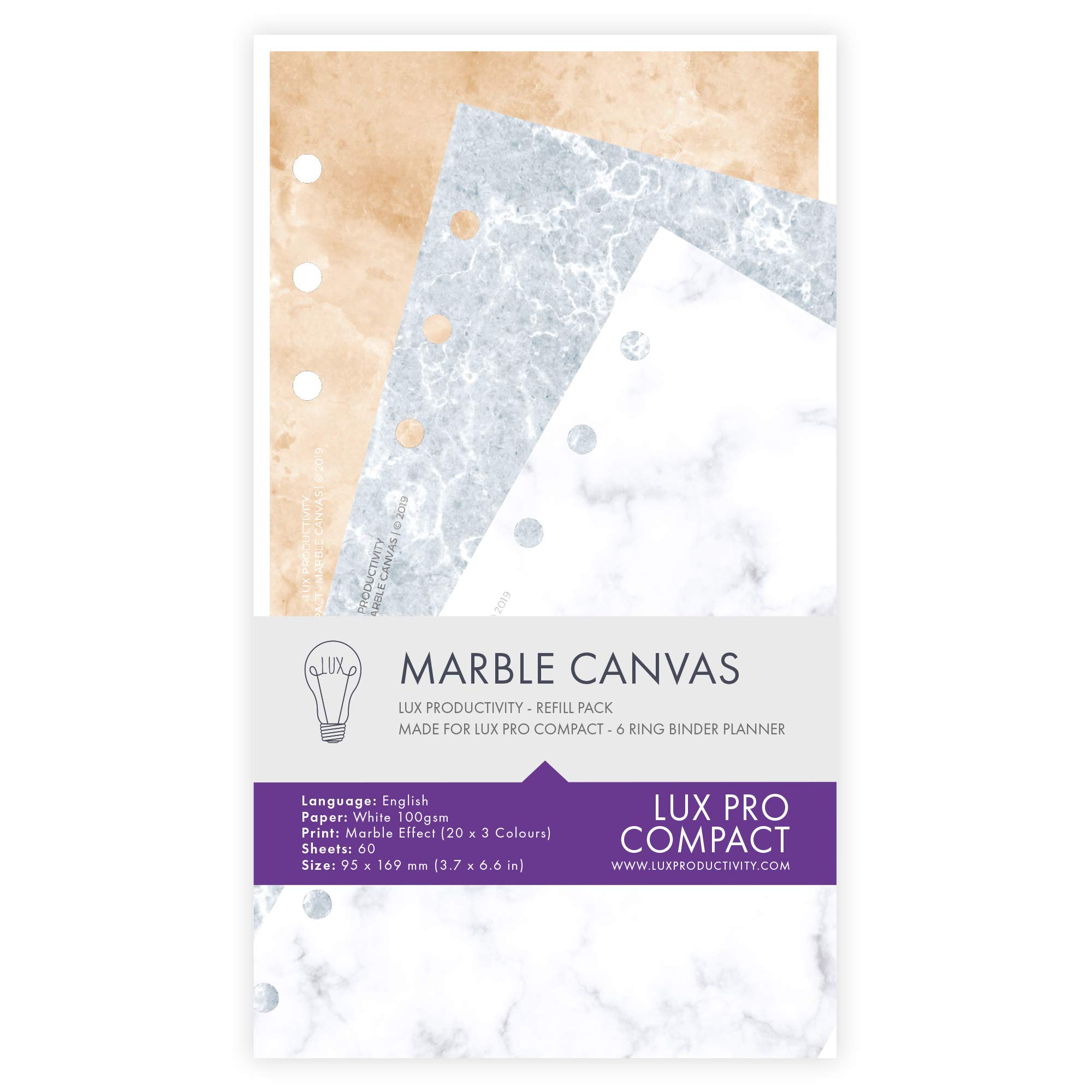 LUX COMPACT- Marble Canvas