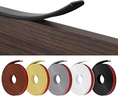 Flintronic 10m U-Shape Edge Banding Black Self Adhesive TPE 20mm Wide