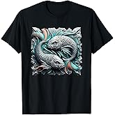 Pisces Fish Sculpture, Astrological Pisces Zodiac Symbol Art T-Shirt