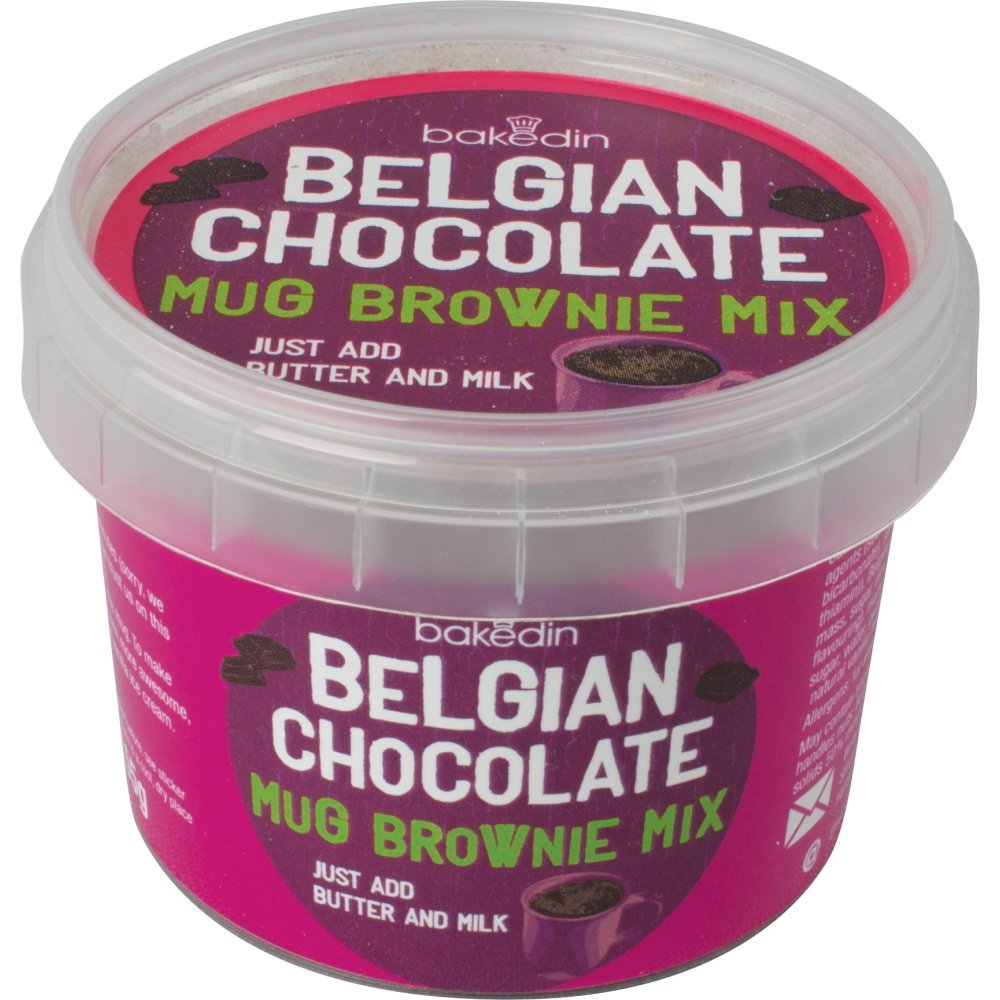 bakedin Mug Cake Dessert Mixes Belgian Chocolate Mug Brownie Mix