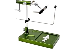 NIRVANA ON THE FLY Nirvana V2 Rotary Fly Tying Vise with Travel Base - Now with Improved Jaws, Joints, and More functionality