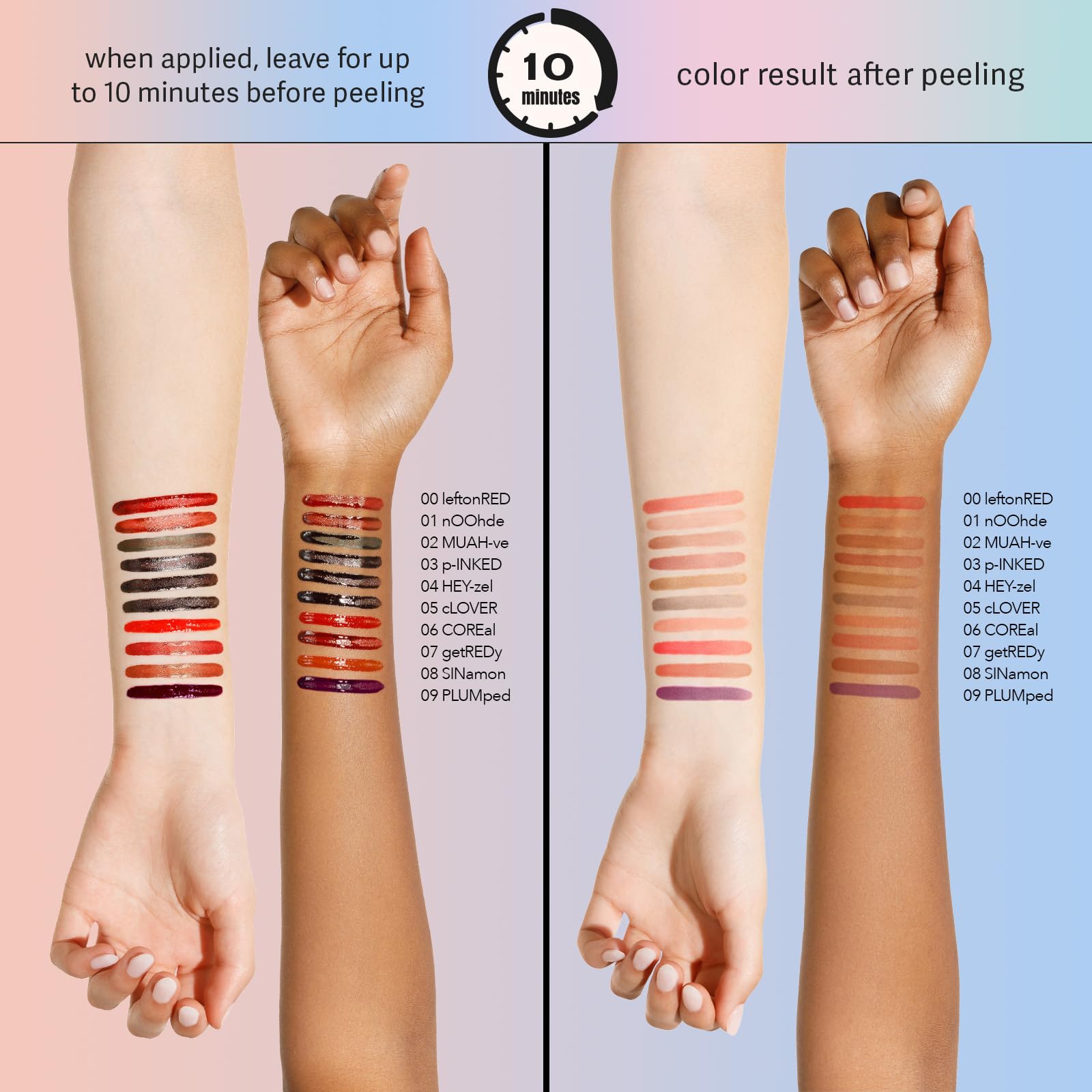 Sacheu Lip Liner STAY-N Peel Off Lip Stain — Long Lasting Matte Lip Tattoo Transfer Proof Lipstain Infused with Hyaluronic Acid & Vitamin E for All Skin Types — Vegan & Cruelty-Free, nOOHde