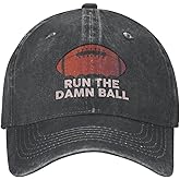 Football Hat Run The Damn Ball Hat Men Dad Hat with Design Hats