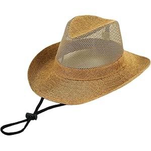 Breathable Mesh Crown Fedora Hats for Men Summer Beach Straw Sun Hat Cowboy Trilby Panama Hat Outdoor Safari Hiking Hats
