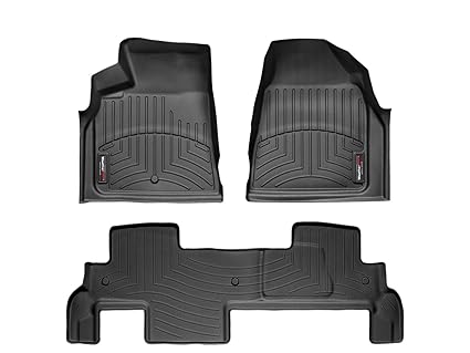 Weathertech Custom Fit Floorliner Gmc Acadia 2007 2016 1st 2nd Row Bench Black