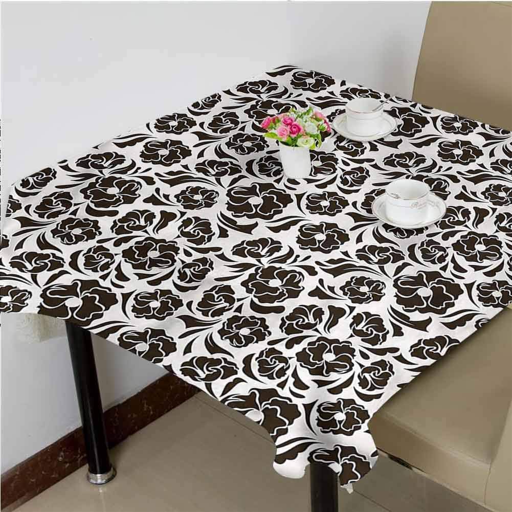 dsdsgog Restaurant Table Cover Nostalgic Flora Pattern