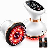 CHUMMIGO Lymphatic Drainage Massager, 4-in-1 Anti-Cellulite Massage Tool | 4-in-1 Massage with Heat, Light, Vibration &amp; Microcurrent, 9 Levels for Arms, Legs, Waist &amp; Stomach, Supports Smoother Skin