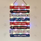 Spider Room Decor with LED Lights Bedroom Boys Room Wall Decor Children Inspirational Motivational Wall Art Wooden Wall Decor Little Boy Kids Room Interior Decor Toddler Room Sign