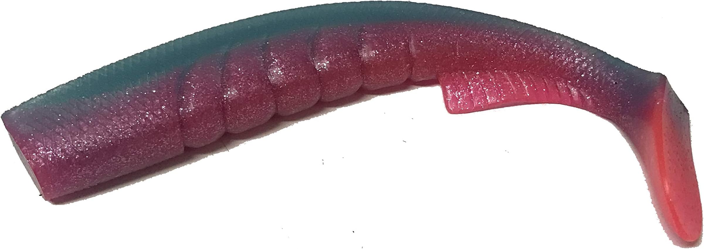 Extreme Swim Shad Striped Bass Soft Fishing Lure by EliasVFishing 5.5" (2 Packs of Four) Redfish, Bluefish, LMB, Musky