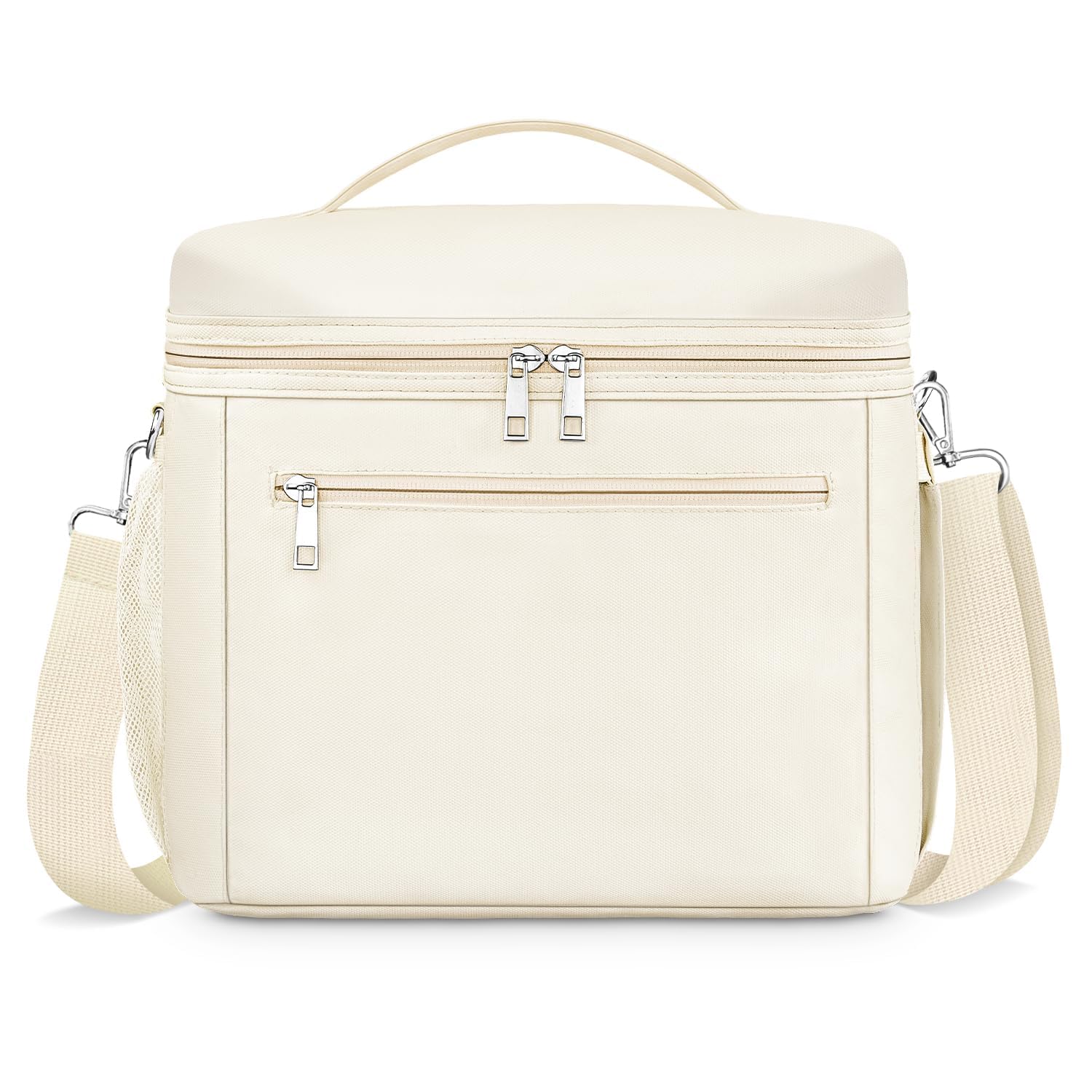 Photo 1 of DALINDA Insulated Lunch Bag for Women Men,Small Reusable Lunch Box Leak-Proof Cooler Cute Bag Lightweight LunchBags for Work (Cream, Beige)