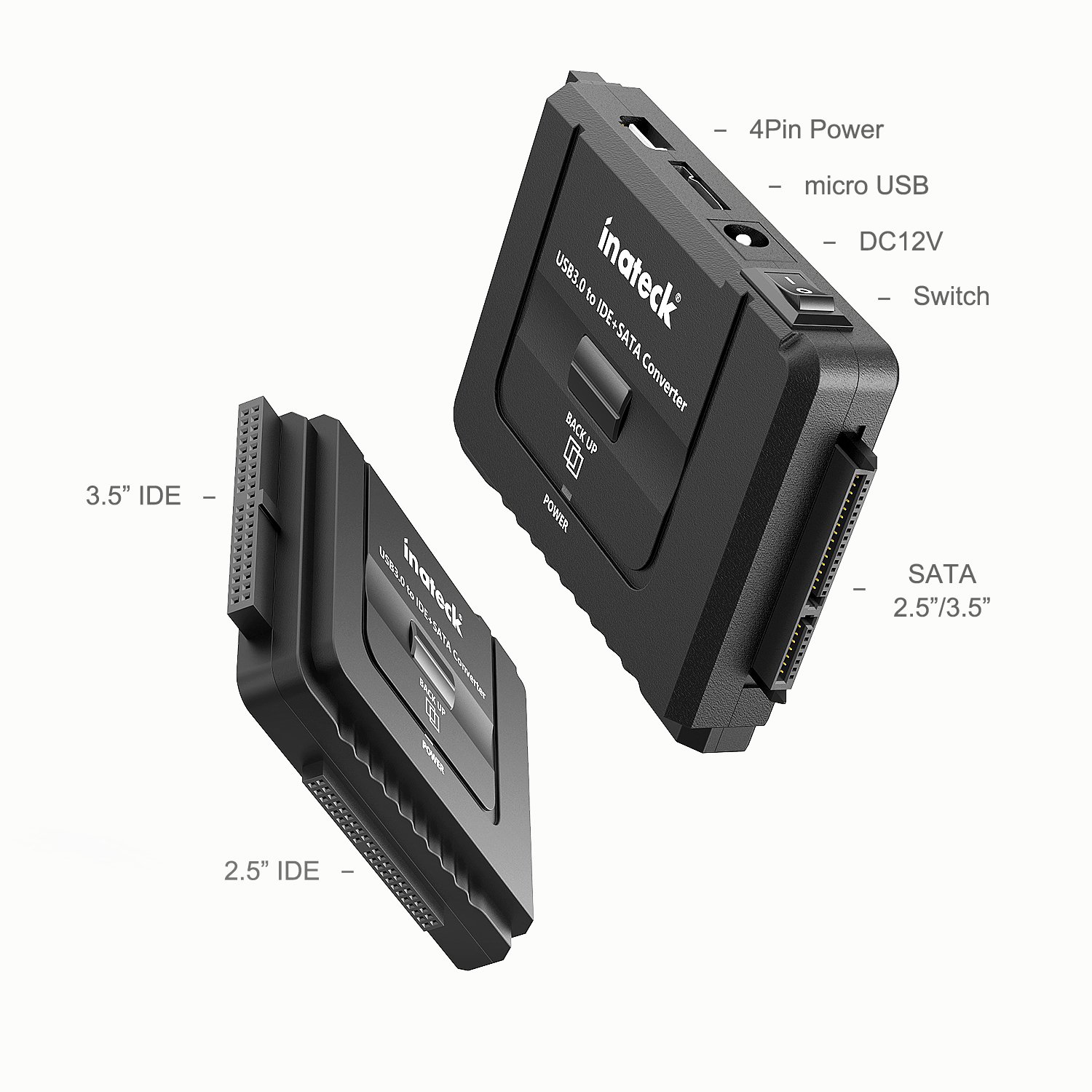 Inateck USB 3.0 to IDE/SATA External Hard Drive Reader Fit for