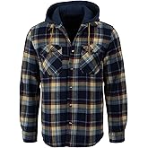 Field & Stream mens Widgeon Waffle Hooded Flannel Shirt