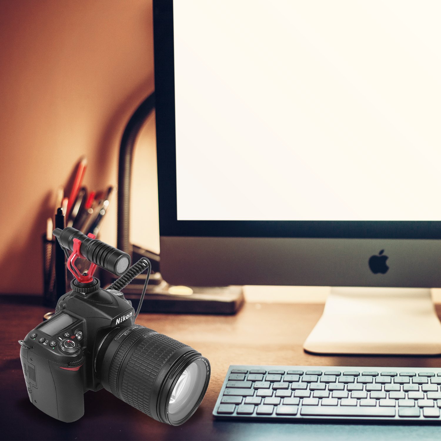 Crazefoto BY-MM1 Super Cardioid Shotgun Video Microphone Universal Compact On-Camera Mini Recording Mic Directional Condenser for DSLR Camera Camcorder iPhone Smartphones