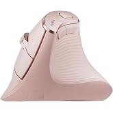 Nulea Ergonomic Vertical Wireless Mouse with 6 Buttons and 3 Adjustable DPI | 2.4G Rechargeable Mouse,Long Battery Life, Lightweight Design, Precise Tracking for Laptop, PC, Mac and Tablet