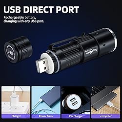 DARKDAWN UV 365nm Black Lights Flashlights USB