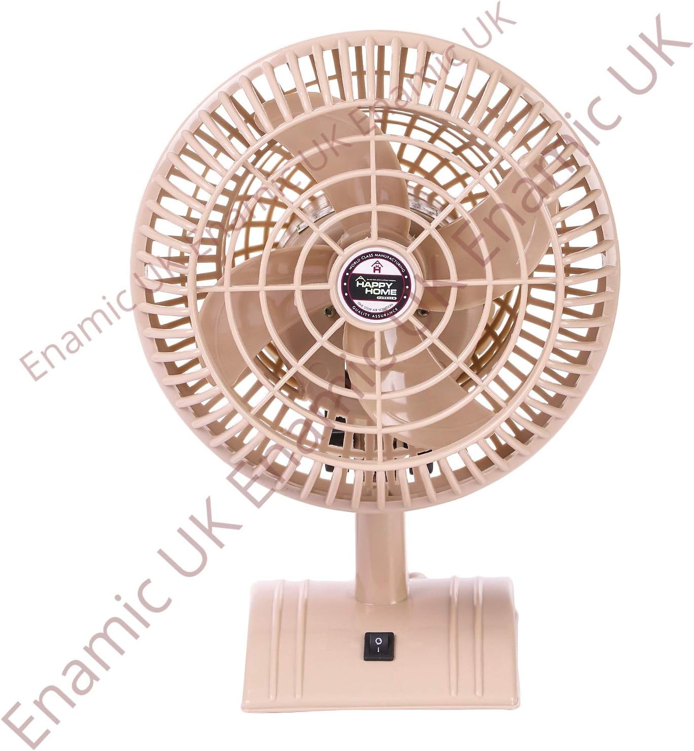 Enamic UK || Mini Table Fan || 9 inch || High Speed || 100% Copper Motor || 1 year Warranty || Limited Edition || HSLV Technology || Model – White Sweety