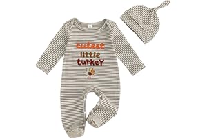 TWOPUMPKIN Halloween Baby Boy Girl Outfit Pumpkin Long Sleeve Onesie Romper Jumpsuit Halloween Clothes Girl Boy