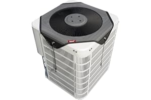Xeeol Air Conditioner Cover Outdoor, Universal Central Conditioning Covers for Outside Units, Mesh AC Condenser Cover Defender, All Season Protection (28'' x 28'')