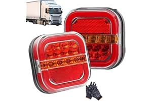 Trendfetchus Tail Lights, Trendfetchus Car Led Trailer Lights Wireless, Designed for Road Safety, Ip67 Waterproof Magnetic Ta