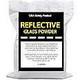 Reflective Glass Powder (10 LB Bag) for Road Marking, Curb Paint, Traffic Paint, Pavement Striping, Parking Lots, Crosswalks, Driveways, Airports, Traffic Signs, Painting, Arts & Crafts