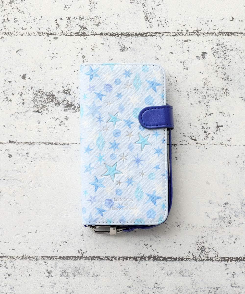 Amazon Co Jp アフタヌーンティー リビング Afternoontea Living 総柄ブック型iphone8 7 6 6sケース ブルー 家電 カメラ